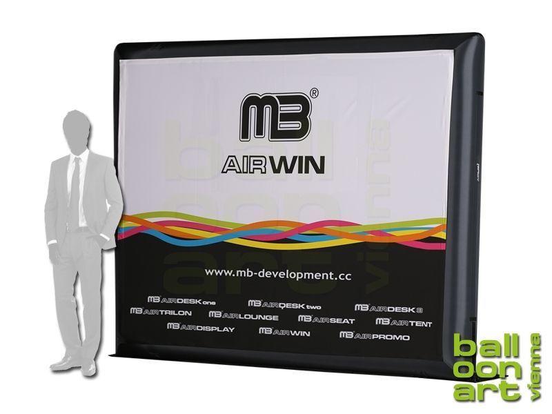 MB AIRWIN 8.1, Rechteck 300x225cm, aufblasbare Messe Foto Promotionwand